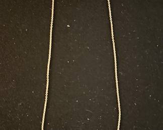 Tiffany Elsa Pereti diamond necklace. .5 ct diamond