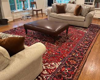 Vintage Hand Woven Heriz Rug