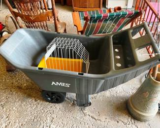 Garden cart and Gazing ball base