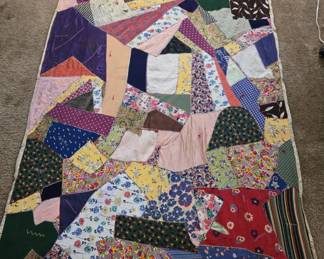 Full size crazy quilt