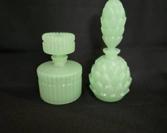 Jadite perfume bottles