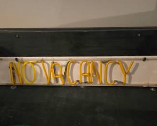 Old motel NO VACANCY sign. (Not in working condition)