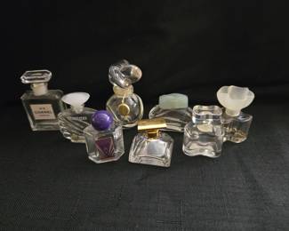 Empty perfume bottles