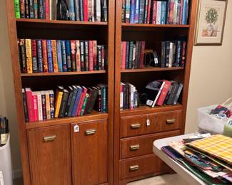 bookcases and lots of books!