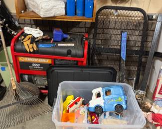 vintage toys & air compressor