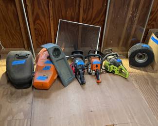 chainsaws!