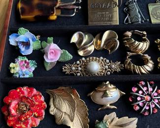 Large selection of jewelry, including much vintage and designer.