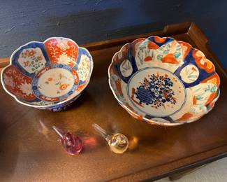 Large collection of Japanese Imari ware.