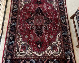 Romanian 100% wool pile rug.