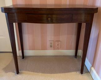 Antique flip-top game table or accent table.