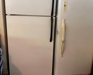 GARAGE FRIDGE AND FREEZER