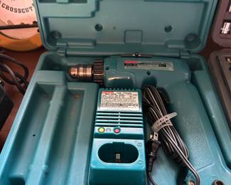MAKITA DRILL, CHARGER, CASE--BATTERY MISSING