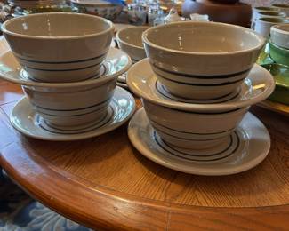 MARSHALL POTTERY BOWL AND SAUCER SET