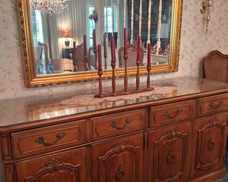 THOMASVILLE BUFFET, FRAMED MIRROR