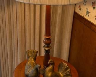 70s WOOD LAMP