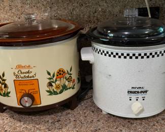 VINTAGE CROCK POTS
