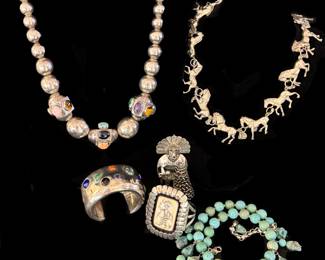 Native American Sterling Silver Jewelry Pieces