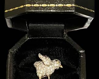 Raymond C. Yard Diamond Bird Pin