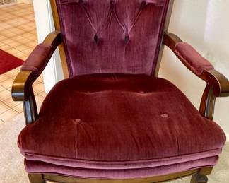 Vintage Antique Upholstered Accent Arm Chair.