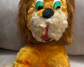 Vintage Large Plush Lion.