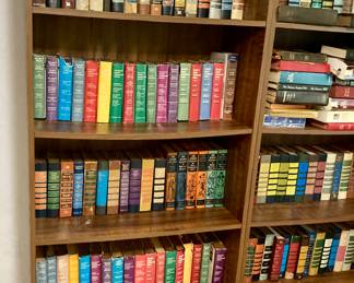 Large Selection of Books and Wood Book Cases.