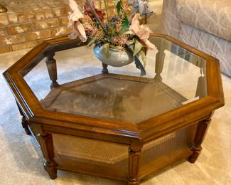 Mid Century Octagon Coffee Table.