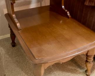 Mid Century Maple End/Accent Step Table. Set of 2.