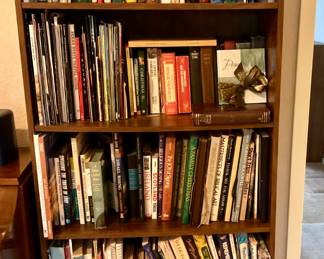 Large Selection of Books and Wood Book Cases.