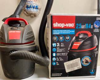Shop-Vac 9303511 Wet/Dry Vacuum 2.5 gal Vacuum.