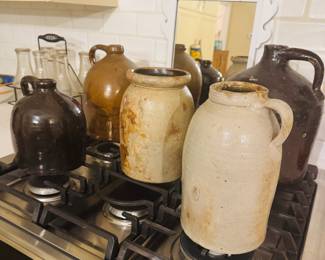 Pottery jugs