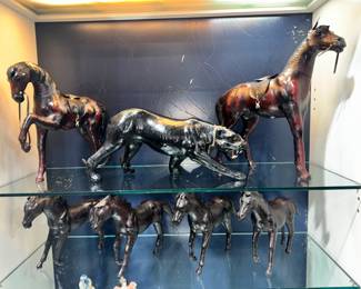 Leather wrapped Animals Orlando Estate Auction