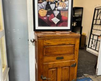 Vintage Ice Cabinet and Artwork Orlando Estate Auction