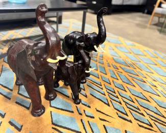 Leather wrapped Elephants Orlando Estate Auction