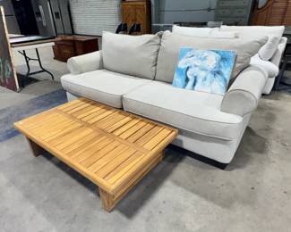 Sofa and Wood Coffee Table Orlando