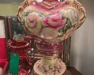 Antique Victorian Table Lamp, height: 33” $96 + tax