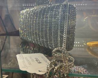 Esbeda Swarovski clutch $200 + tax