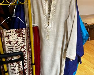 Linen and Cotton Embroidered Long Tops Egypt