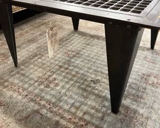 Re-Purposed Industrial Grated Metal Coffee Table