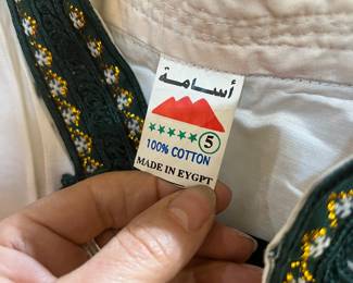 Linen and Cotton Embroidered Long Tops Egypt