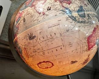 Replogle Light Up Globe light fixture vintage