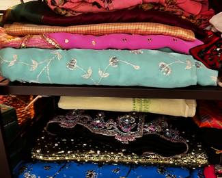 Embroidered Indian wedding and party Bolywood clothes Sari