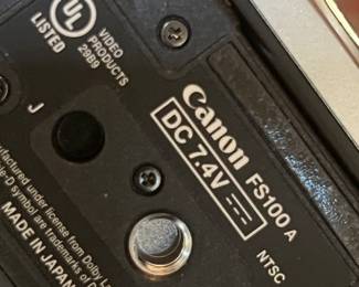 Canon FS100A camcorder