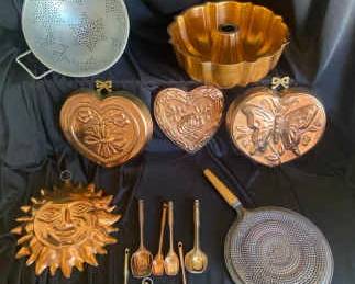 223 Vintage Copper Aluminum Kitchenware