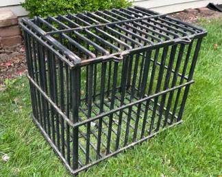 099 Iron Firewood Bin