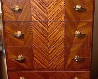 001 429 Art Deco Waterfall Chest of Drawers