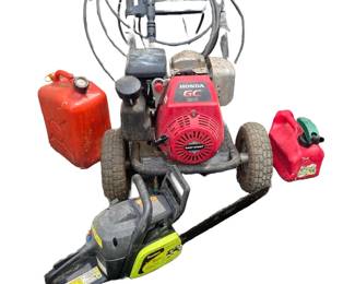 121 Pressure Washer Chainsaw Combo