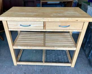010 Kitchen Island Butcher Block