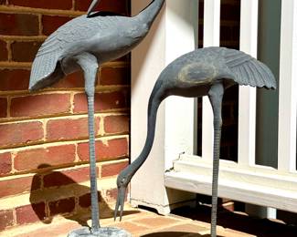 $100/Pair. Aluminum cranes. 25"H.