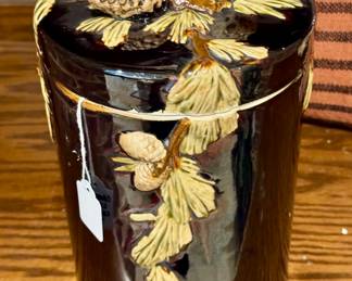 $28. Ceramic, Creative Co-op Cookie Jar. Pinecone genre. Great piece! 12"H