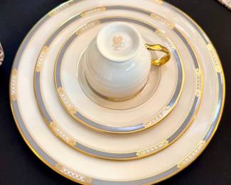 $360. Lenox China; McKinley Pattern. 57 pieces.